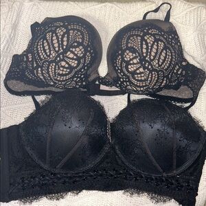 Victoria's Secret Black Lace Bras